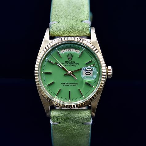 ladies rolex green|rolex green color.